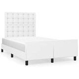  Okvir kreveta s uzglavljem bijeli 120 x 190 cm od umjetne kože | shoptok.hr