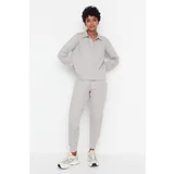 Trendyol Gray Knitted Tracksuit Set