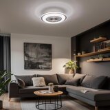  Brilagi - LED prigušiva svetiljka sa ventilatorom RONDA LED/48W/230V crna + daljinski upravljač | Eponuda.com