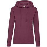 Fruit Of The Loom Burgundy Hooded Sweat | Shoptok.si