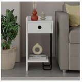 Hanah home Noćni Ormarić Sirius 32x61x30cm Bijeli | Eponuda.ba