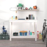  Radni stol Bijela 110x50x80 cm od masivne borovine | shoptok.hr