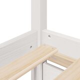 vidaXL Posteljni okvir s predali bel 120x200 cm trdna borovina | Shoptok.si