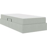  Krevet s madracem i skladištem Svijetlo siva 90 x 190 cm Baršun | shoptok.hr