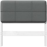  Tapecirani uzglavlje s uzglavljem Bijela i svijetlo siva 75 cm | shoptok.hr
