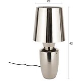 Zuiver Kovinska namizna svetilka v srebrni barvi s kovinskim senčilom (višina 42 cm) Classy – | Shoptok.si
