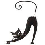 Dakls Smeđi metalni zidni ukras Cat | shoptok.hr