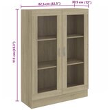  Vitrina boja hrasta sonome 82,5x30,5x115 cm konstruirano drvo | Eponuda.com