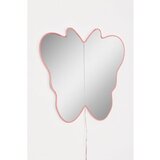 Hanah home ogledalo sa led osvetljenjem butterfly silver pink