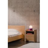 noo.ma Zakonska postelja iz iverne plošče/iz vezane plošče v hrastovem dekorju z letvenim dnom 140x200 cm v naravni barvi Valt – | Shoptok.si