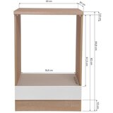 RESPEKTA Omara Za Vgradnjo Štedilnika Merle, Barva Hrasta, Siva | Shoptok.si