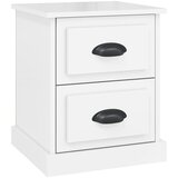 The Living Store Nočna omarica visok sijaj bela 39x39x47,5 cm inženirski les - Nočna Omarica, (21420983) | Shoptok.si