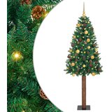  Mršavo božićno drvce Zelena 180 cm PVC i čvrsto drvo bora | shoptok.hr