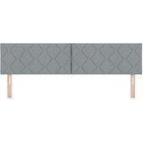  LED glava kreveta Svijetlo siva 180 cm tkanina | shoptok.hr