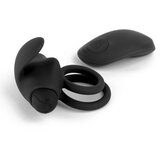 TARDENOCHE Reerin Dual Silicone Vibrating Ring with Remote Control Black | shoptok.hr