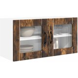  Zidni stakleni ormarić PORTO Dimljeni hrast 80 x 31 x 40 cm | Eponuda.com