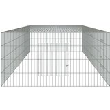 vidaXL 3-delna ograda za zajce 325x109x54 cm pocinkano železo | Shoptok.si
