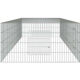 vidaXL Kavez za zečeve s 3 panela 325x109x54 cm od pocinčanog željeza | shoptok.hr