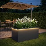  Vrtna posuda za sadnju s LED svjetlom Antracit 50 x 80 x 48 cm Cijene