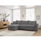 Bobochic Paris Siva sklopiva kutna garnitura od samta (promjenjiva) Augustin – | shoptok.hr