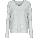 Only Puloverji ONLCAMILLA V-NECK Siva | Shoptok.si