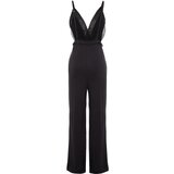 Trendyol Black Lace Detailed Knitted Jumpsuit | Shoptok.si