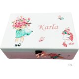  Škatla spominov, personalizirana z imenom - darilo za rojstvo, krst ali rojstni dan otroka - 13. 20x30x10cm - 154294 | Shoptok.si