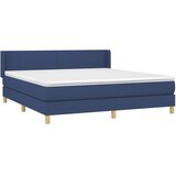 Krevet s oprugama i madracem plavi 160x200 cm od tkanine | shoptok.hr