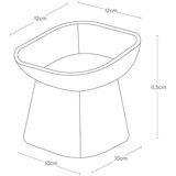 YAMAZAKI Keramička zdjela za hranu za ljubimce za kućne ljubimce Tower – | shoptok.hr
