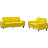 Maison Chic Sedežna garnitura - kavč 2-delna svetlo rumeno blago, (21728484) | Shoptok.si