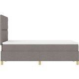  Krevet na uzglavlje s madracem taupe 120x200 cm tkanina | shoptok.hr