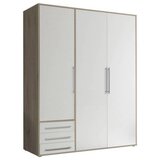Modern Living omara s klasičnimi vrati lyss, bela, hrast, 155 cm Cene