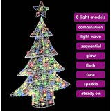 vidaXL Božično drevo med 100 LED večbarvno 120 cm Akril | Shoptok.si