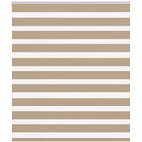 vidaXL Zebra zavesa peščeno rjava 130x100 cm širina blaga 125,9 cm poliester, (5000297180) | Shoptok.si
