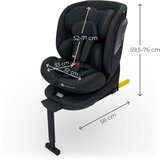 Kinderkraft I-360 2 PLUS i-Size avtosedež 0-36 kg (40-150 cm), črn | Shoptok.si