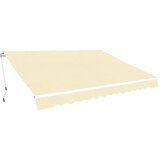 vidaXL Ročno zložljiva tenda 400 cm kremne barve Cene