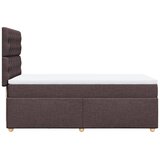  Krevet s oprugama i madracem tamnosmeđi 90 x 200 cm od tkanine | shoptok.hr