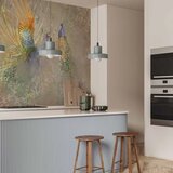  Foto tapeta - Peacocks in dance - bird motif among an abstract pattern with ornaments 500x350 Vodootporna | shoptok.hr