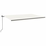 vidaXL Ročno zložljiva tenda 500x300 cm krem, (20966167) | Shoptok.si