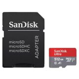 Sandisk SDXC MICRO 512GB ULTRA MOBILE, 120 MB/s, UHS-I C10, A1, adapter SDSQUA4-512G-GN6MA | Shoptok.si