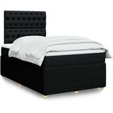  Krevet box spring s madracem crni 120 x 190 cm od tkanine | shoptok.hr