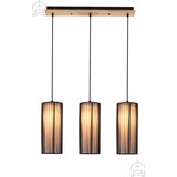 Candellux Stropna svjetiljka Kioto 3x40W E27 Black/Wood Cijene