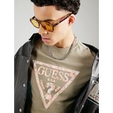 Guess Majica kaki / oranžna / off-bela | Shoptok.si