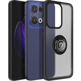 AVIZAR Ohišje za Oppo Reno 13 prozoren hrbtni magnetni obroč, Črna, (5000011225) | Shoptok.si