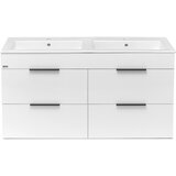 Jika H4536621763001 Cube 120 x 44 cm dvojni umivalnik z omarico | Shoptok.si