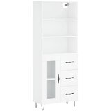 Maison Chic Visoka omara - Komoda - Predalnik bela 69,5x34x180 cm inženirski les, (21720558) | Shoptok.si