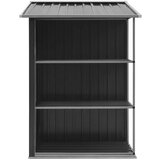 vidaXL Vrtna kućica sa stalkom antracit 205 x 130 x 183 cm željezna | shoptok.hr