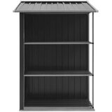 vidaXL Vrtna lopa s stojalom antracitna 205x130x183 cm železna | Shoptok.si
