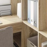  Kutni stol s policom Sonoma hrast 101,5 x 149,5 x 149,5 cm | Eponuda.ba
