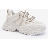 Boto Women's sneakers on a chunky sole with decorative lacing White Relissa | Shoptok.si